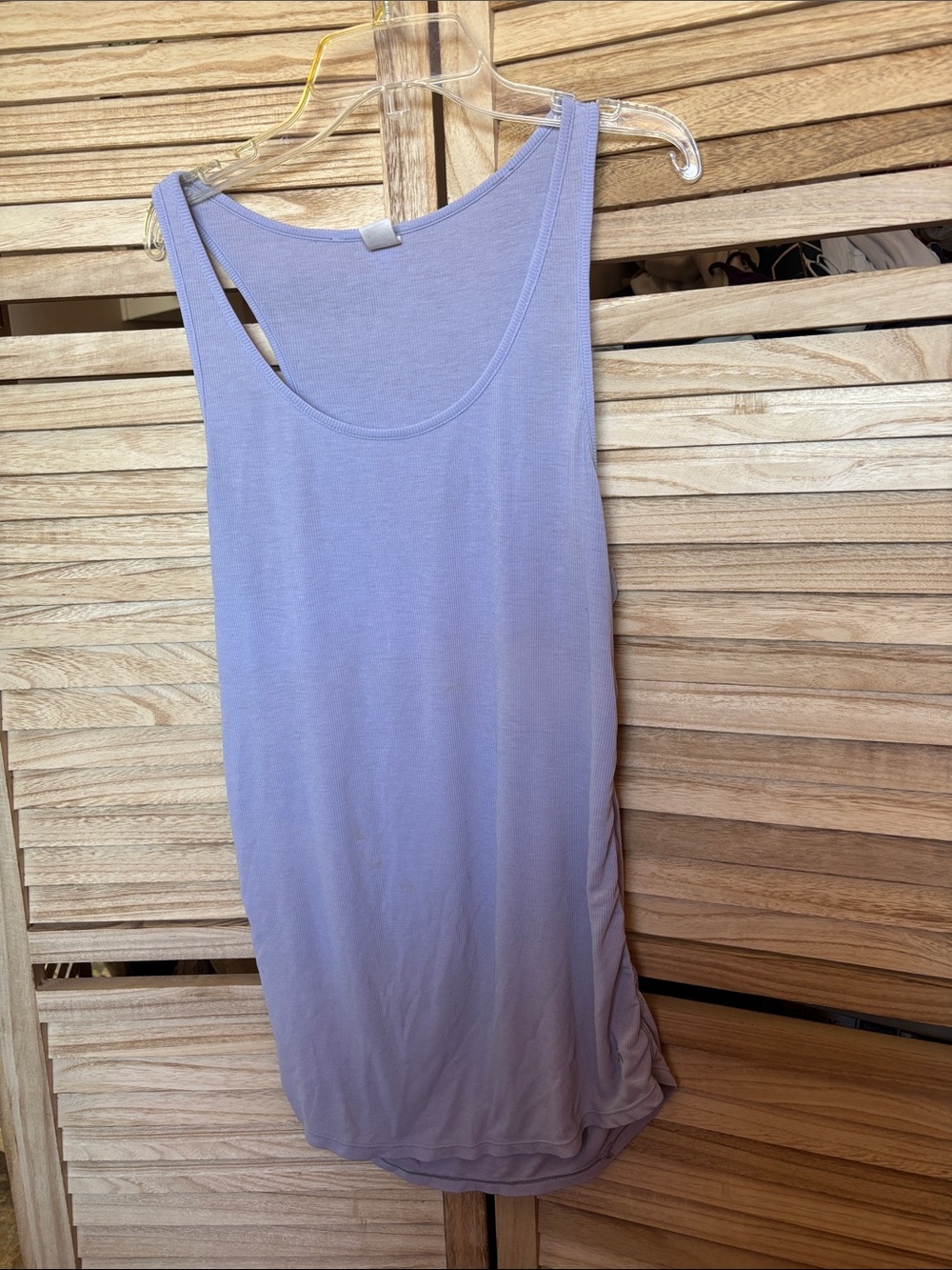GAP Lavender Scoop Neck Muscle Tank Top Medium
